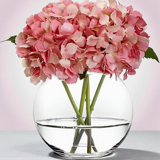 Pink Hydrangea Bowl