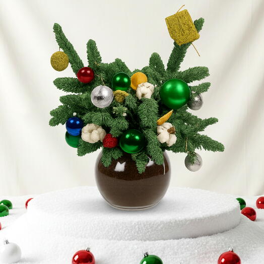 Мини свежее дерево в чаше