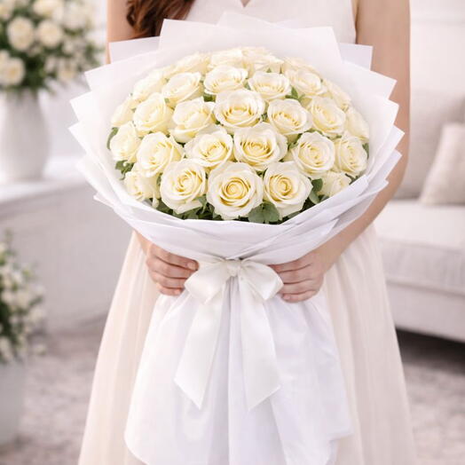White Rose Bouquet