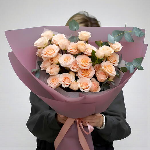 Букет Sweet Sara и эвкалипт