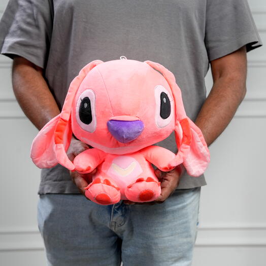 Розовый плюшевый мишка Стич (Лило   Стич)  7489