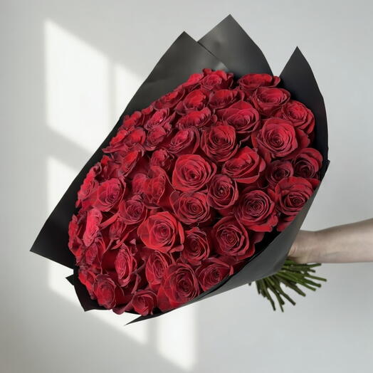 Вечное пламя - 51 красная эквадорская роза