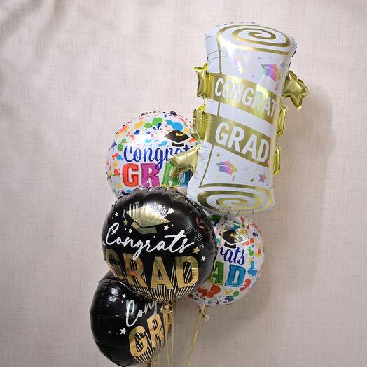 5 - Piece Graduation Foil Balloon Set - 1  6788