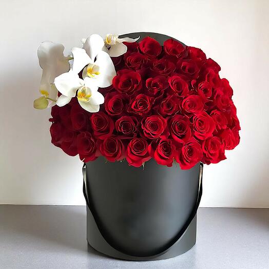 Valentine s Day Luxury 71 Red Roses Box