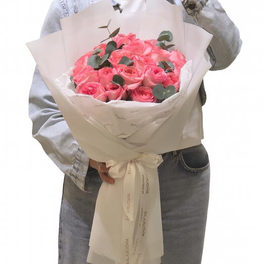 20 pink rose