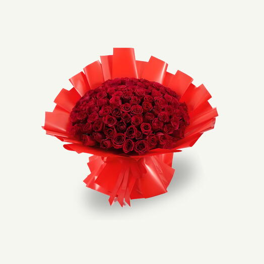 101 красная роза