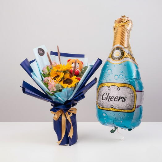 Sunflower Teddy Gift Set | RC-C607