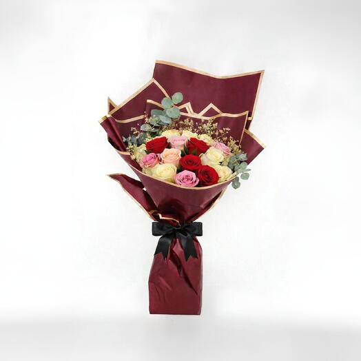 Forever Mixed 15 Roses Bouquet