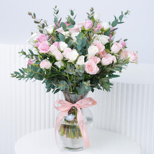 Pastel Baby Roses Arrangement
