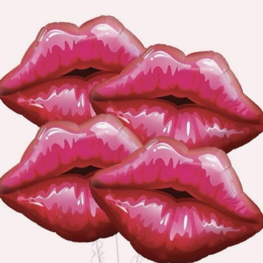 Lips balloon 4 pis