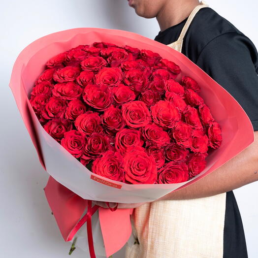 101 Red Roses Bouquet ️-1393