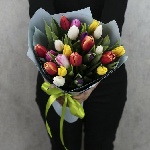 25 Mixed Tulip Bunch