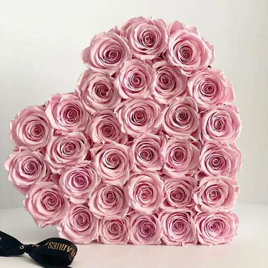 Моё сердце - розовый большой