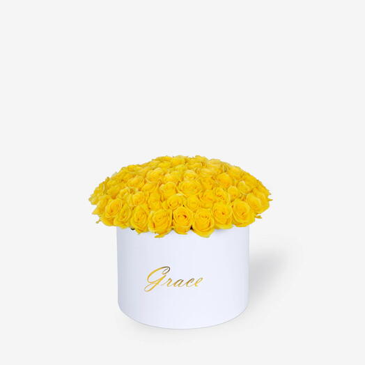 Yellow Roses in Extra-Large Box