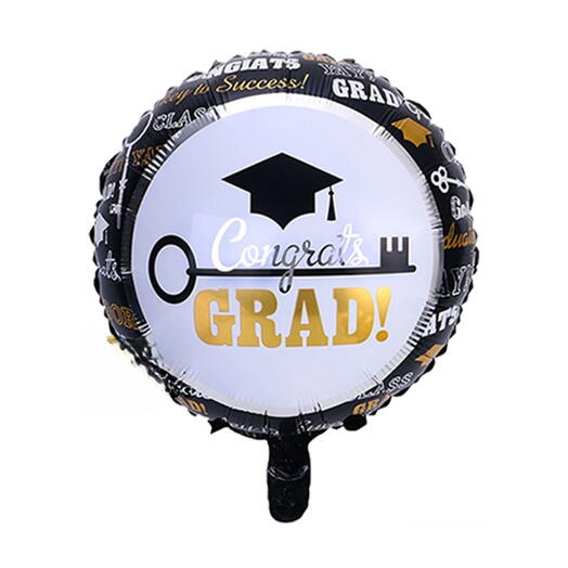 Черный шар «Поздравляем, выпускник» 18"