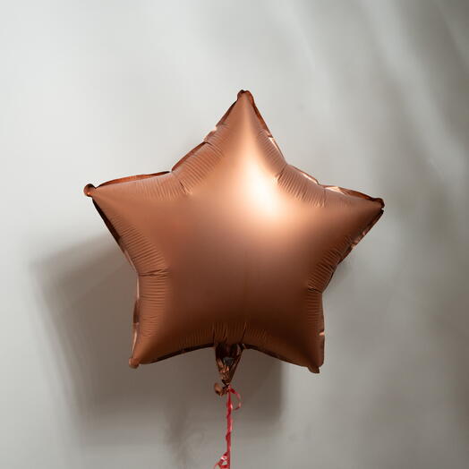 Globo en forma de estrella color oro rosa-5264