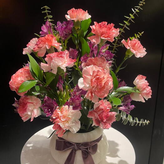 Purple pink touch vase