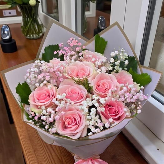 Pink Flowers bouquet