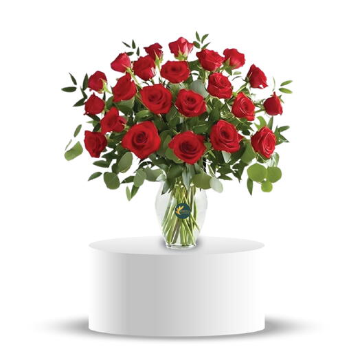 30 красных роз