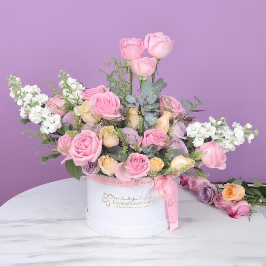 Цветочная коробка Пастельный сад