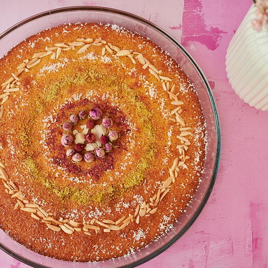 Особый манник (басбуса) с кардамоном и шафраном- большой размер