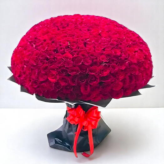 The Grandeur of 501 Roses – Luxury Red Rose Dome Bouquet