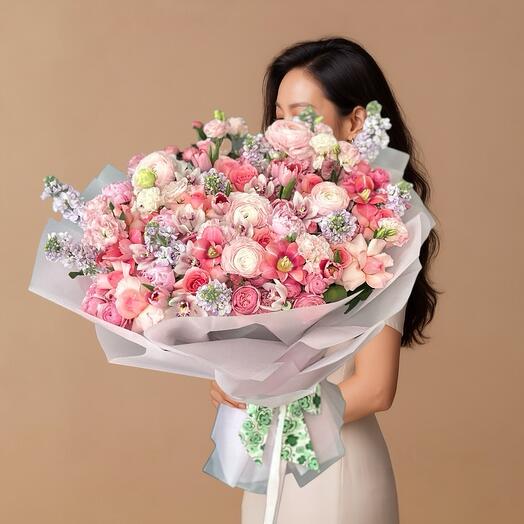 Букет «Розовый румянец»