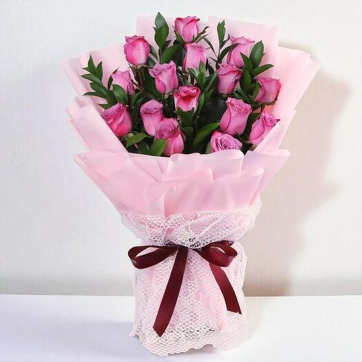 Ramo de rosas moradas especial