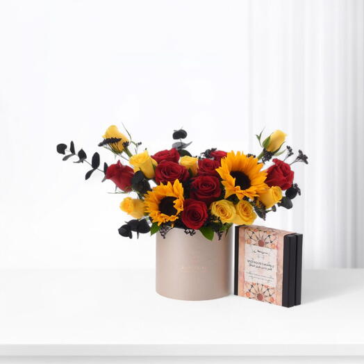 Crimson Sol Bloom Sand Box with Mirzam Chocolate