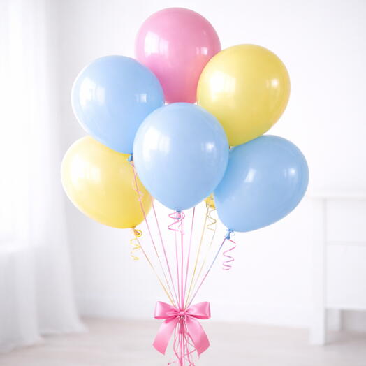 COLOURFUL HELIUM BALLOONS SET