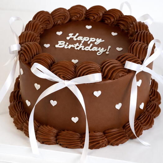 Ivory Grace – Signature Ribbon Cake