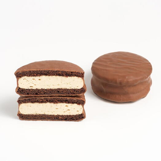 Сладкое печенье с шоколадно-ванильным суфле