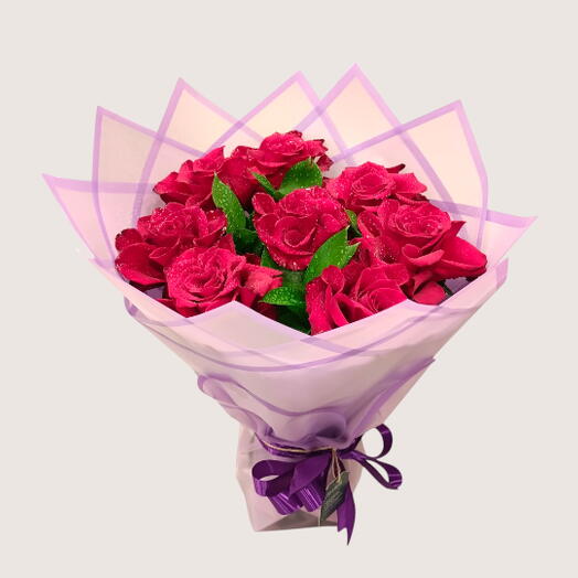 Симфония нежно-розовых роз