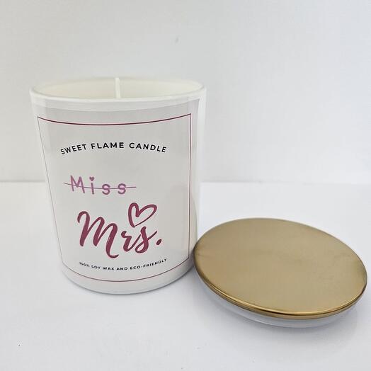 Свадебная свеча - от мисс к миссис