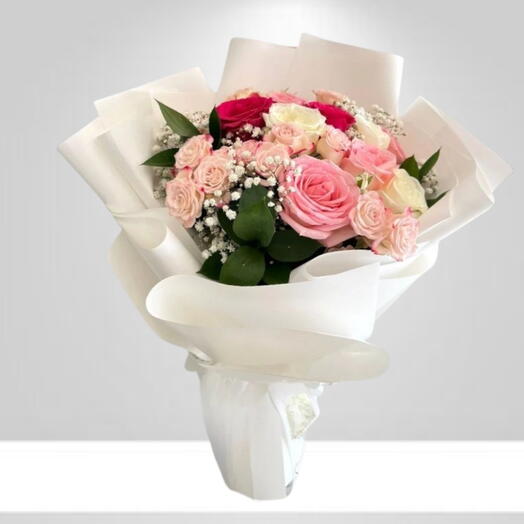 Премиальный букет из смешанных цветов