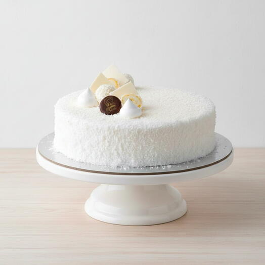 Coconut Snowfall Vanilla Cake 1kg | White Chocolate Cream   Raffaello