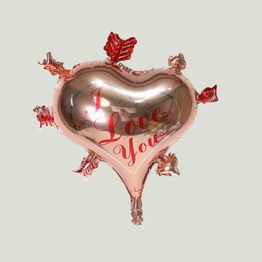 Rose Gold Love You Balloon