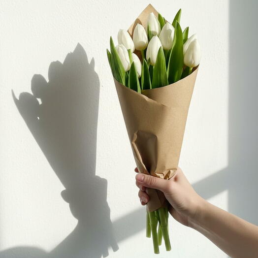 Pure Grace 11 White Tulips