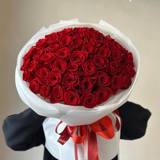 The Promise 51 Red Luxurious Bouquet For Anniversary or Birthday