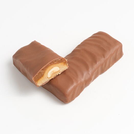 Barra de turrón de avellana y vainilla