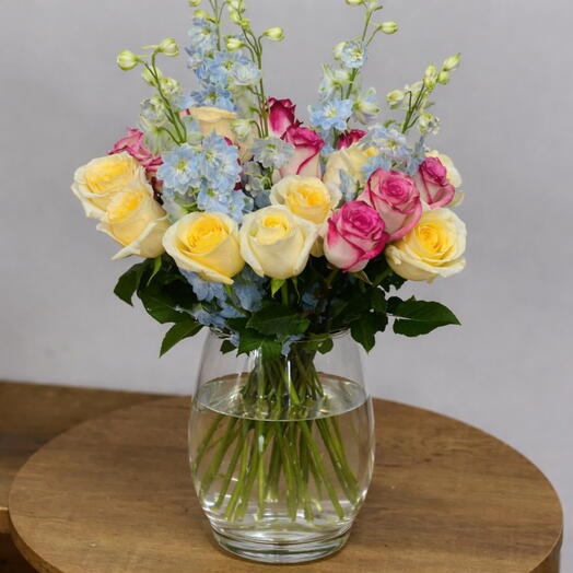 Royal Pastel Vase Arrangement
