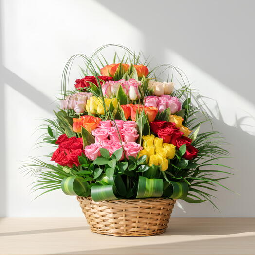 Festival of Roses Basket