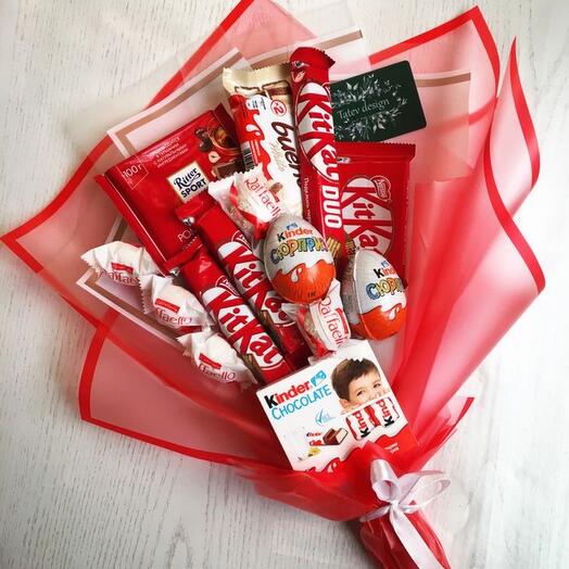 Sweet chocolate bouquet