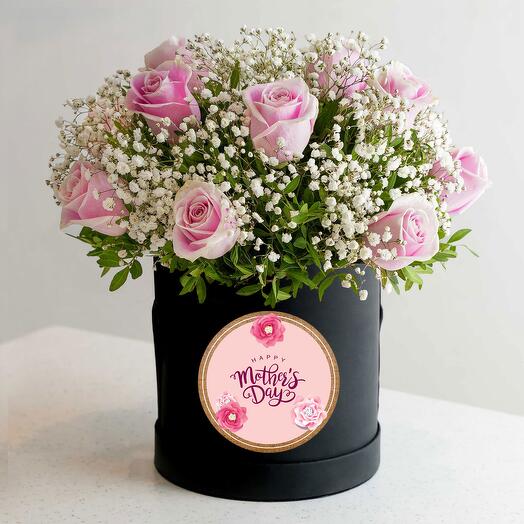 Día De La Madre 15 Caja Sombrerera Rosa