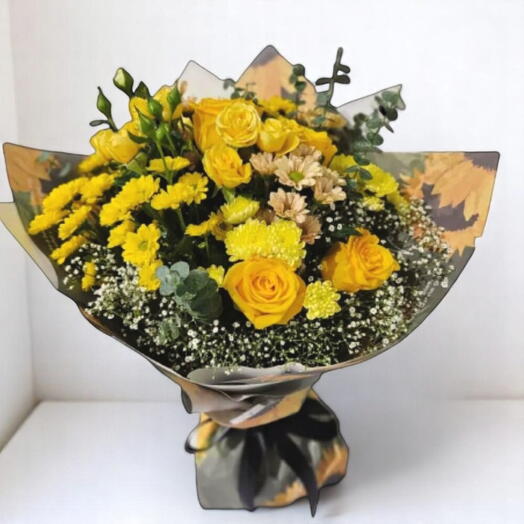 Букет жёлтый микс