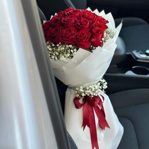 Ramo premium de 20 rosas rojas