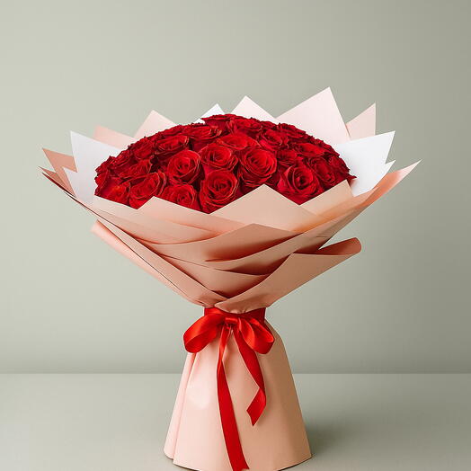 Royal Romance | 51 Premium Red Roses Luxury Bouquet