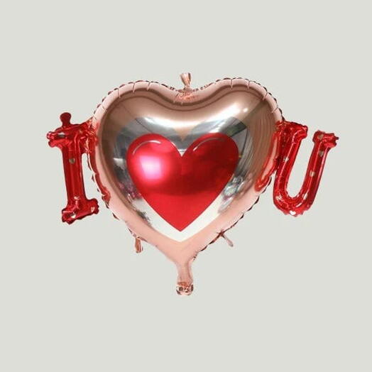 Воздушный шар с буквами Я ЛЮБЛЮ ТЕБЯ