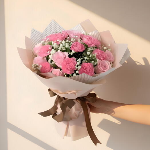 Encantador Ramo Rosa