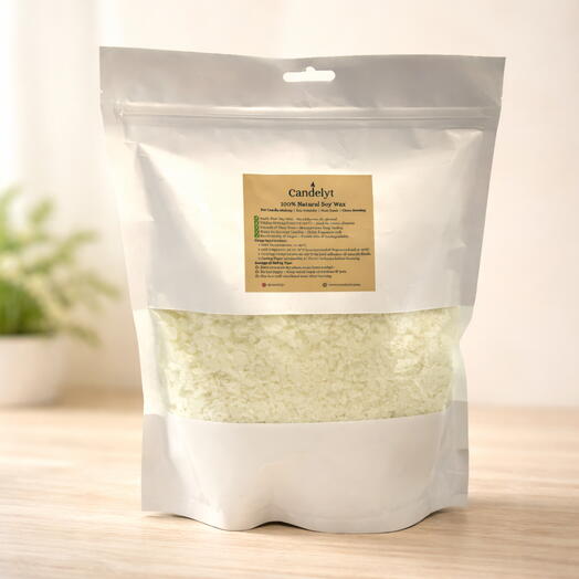 1KG Natural Premium Flaked Soy Wax Candle Making, 100% Pure, No Additives, DIY Candle Making – for Container Candles, Tealights